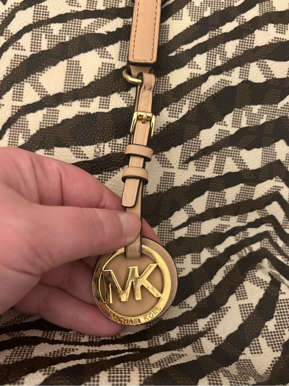 Michael Kors Zebra-Print Tote Bag